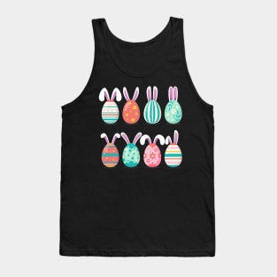 Cute Eggs Easter Day Family Matching Pajama Egg Hunting Tank Top